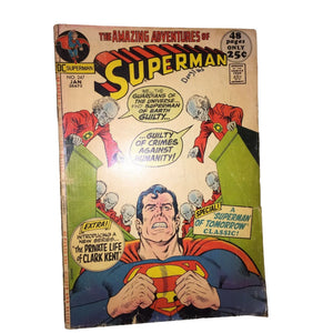 The Amazing Adventures of Superman No. 247 January 1972 - Vintage Comic Book - Super Hero