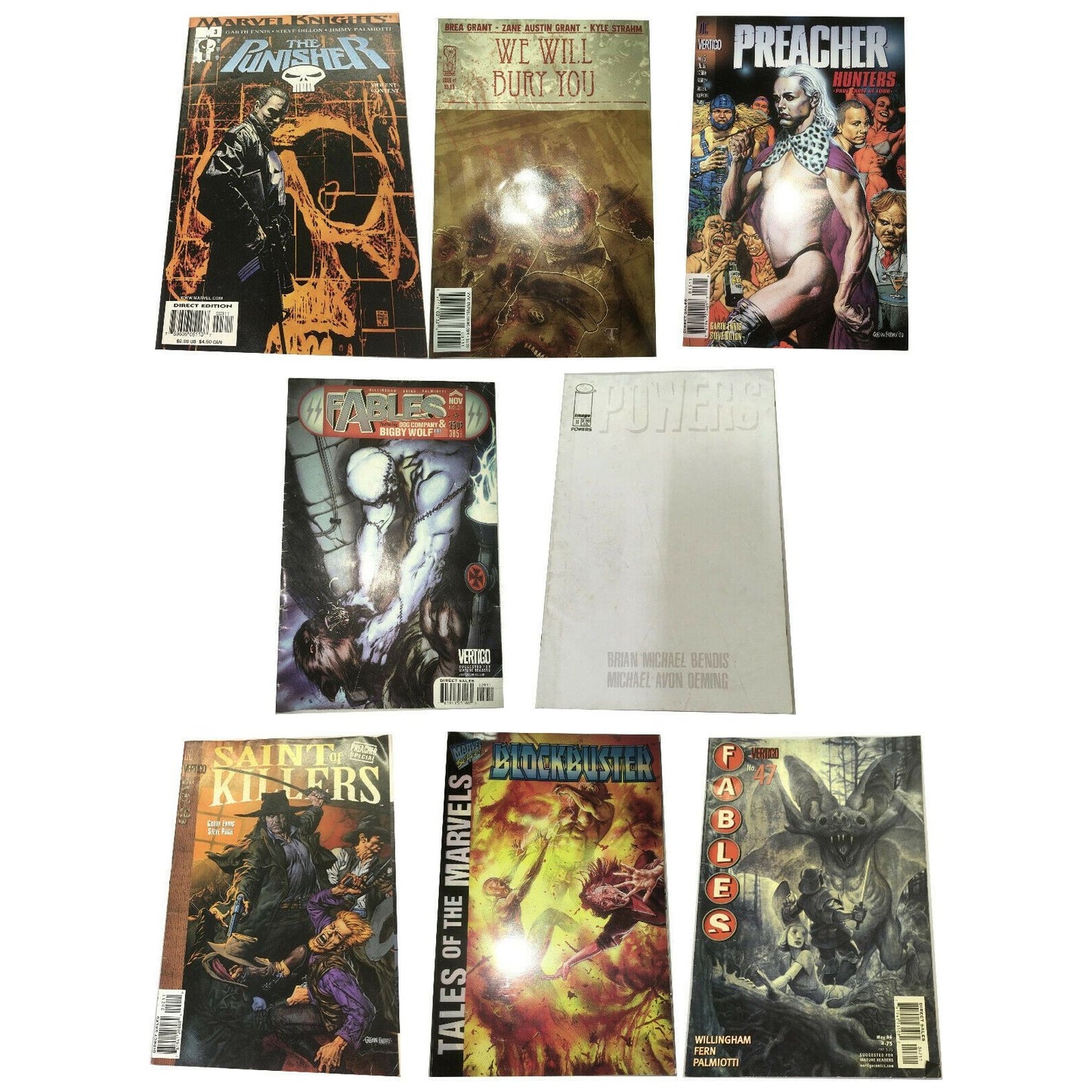 Mixed Lot Modern Horror Comics FABLES PREEACHER ++ Graphic Novels