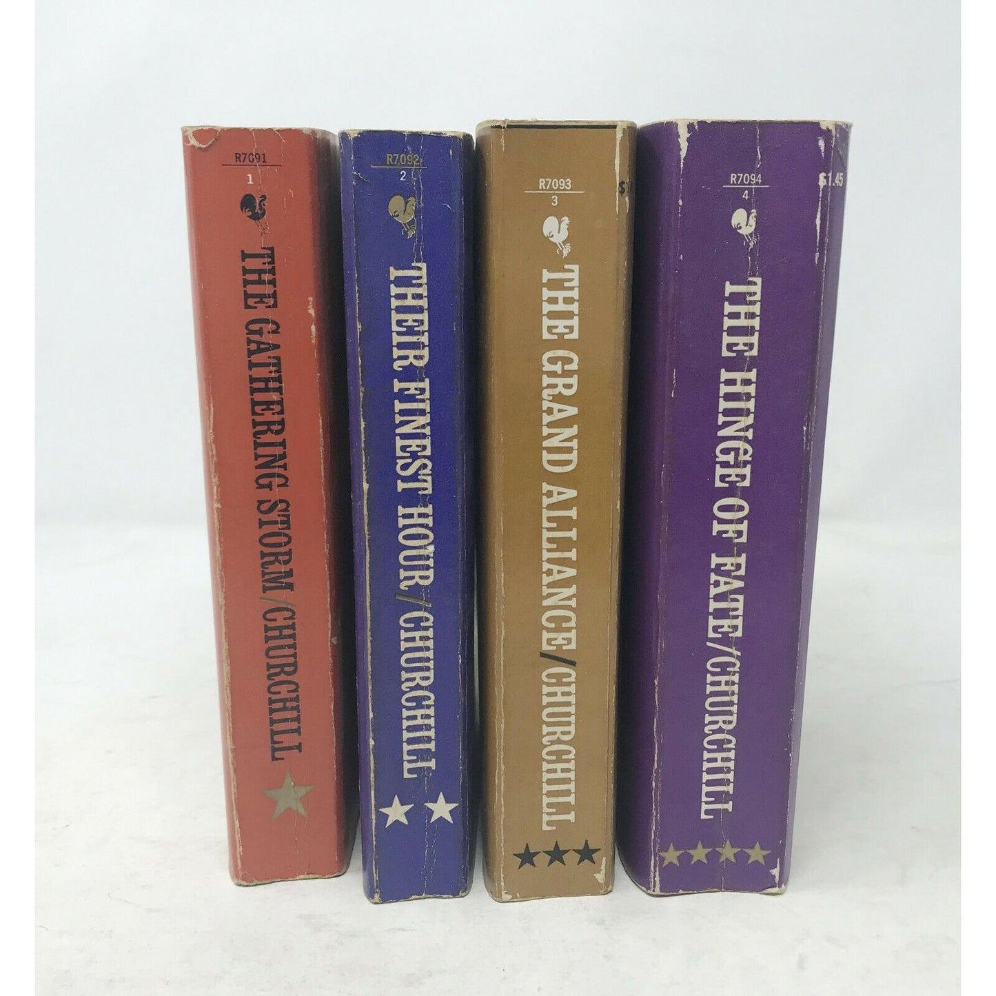 WINSTON CHURCHILL's The SECOND World WAR -  Set of 4  1960's