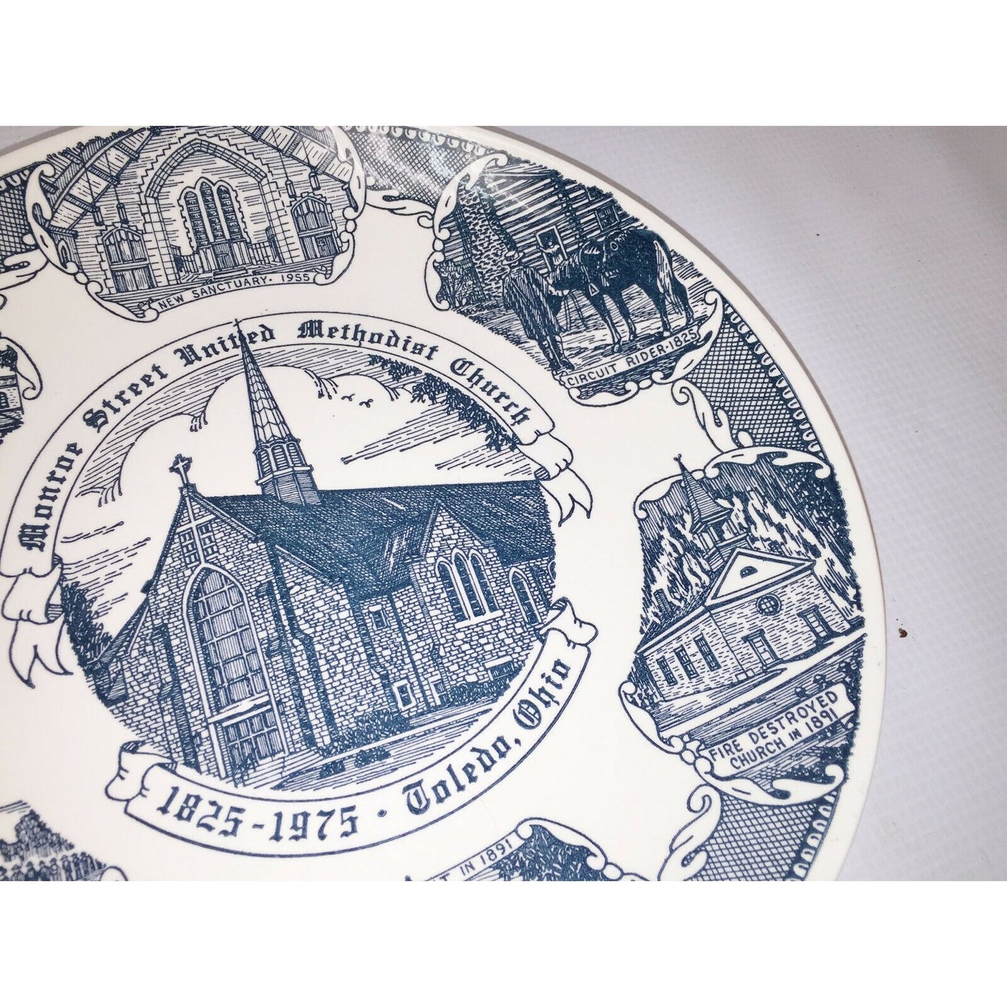 MONROE ST United Methodist Church TOLED OH 150 yr Collector Plate