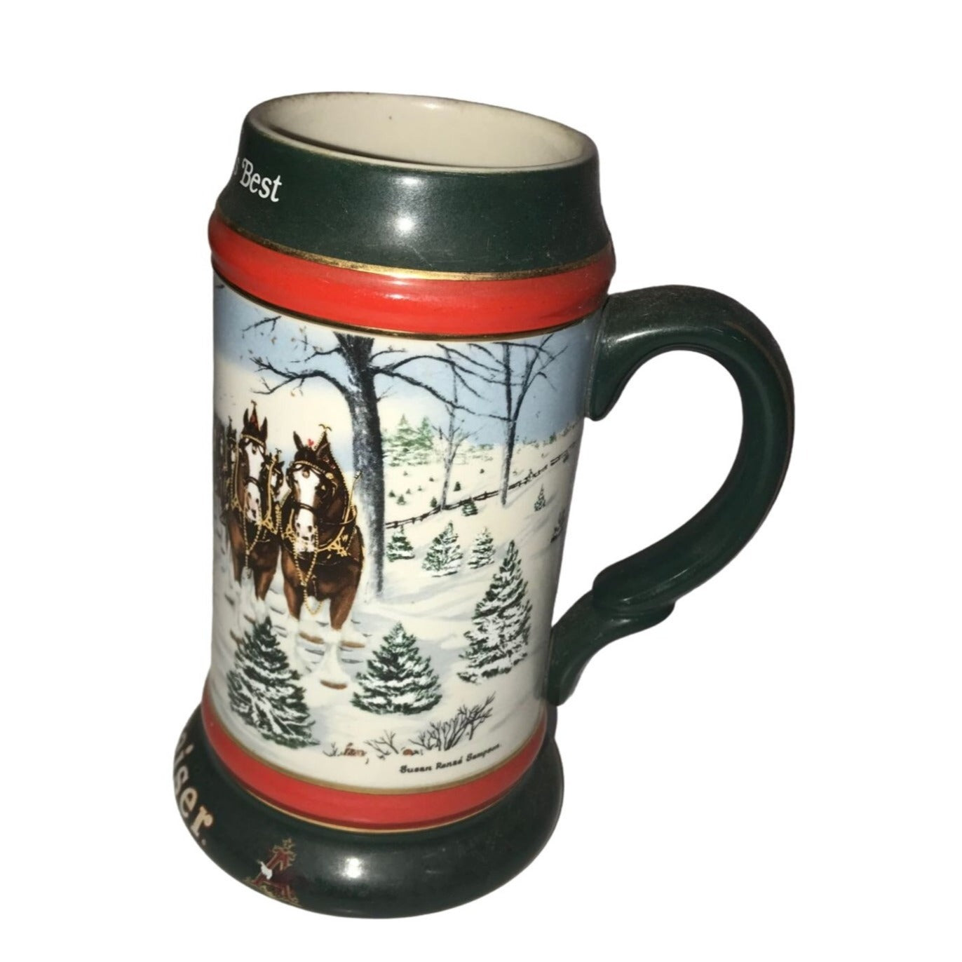 Budweiser Collectible Beer Stein Set (An American Tradition, A Perfect Christmas, The Season's Best)