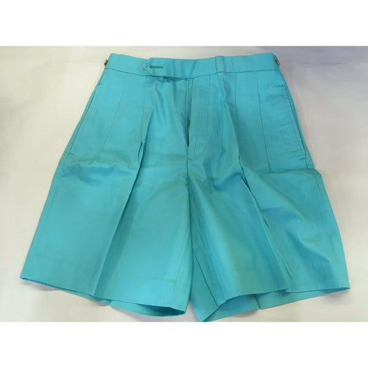 IZOD Men's Pleated Shorts Size 30 Bright Teal Blue / Aqua