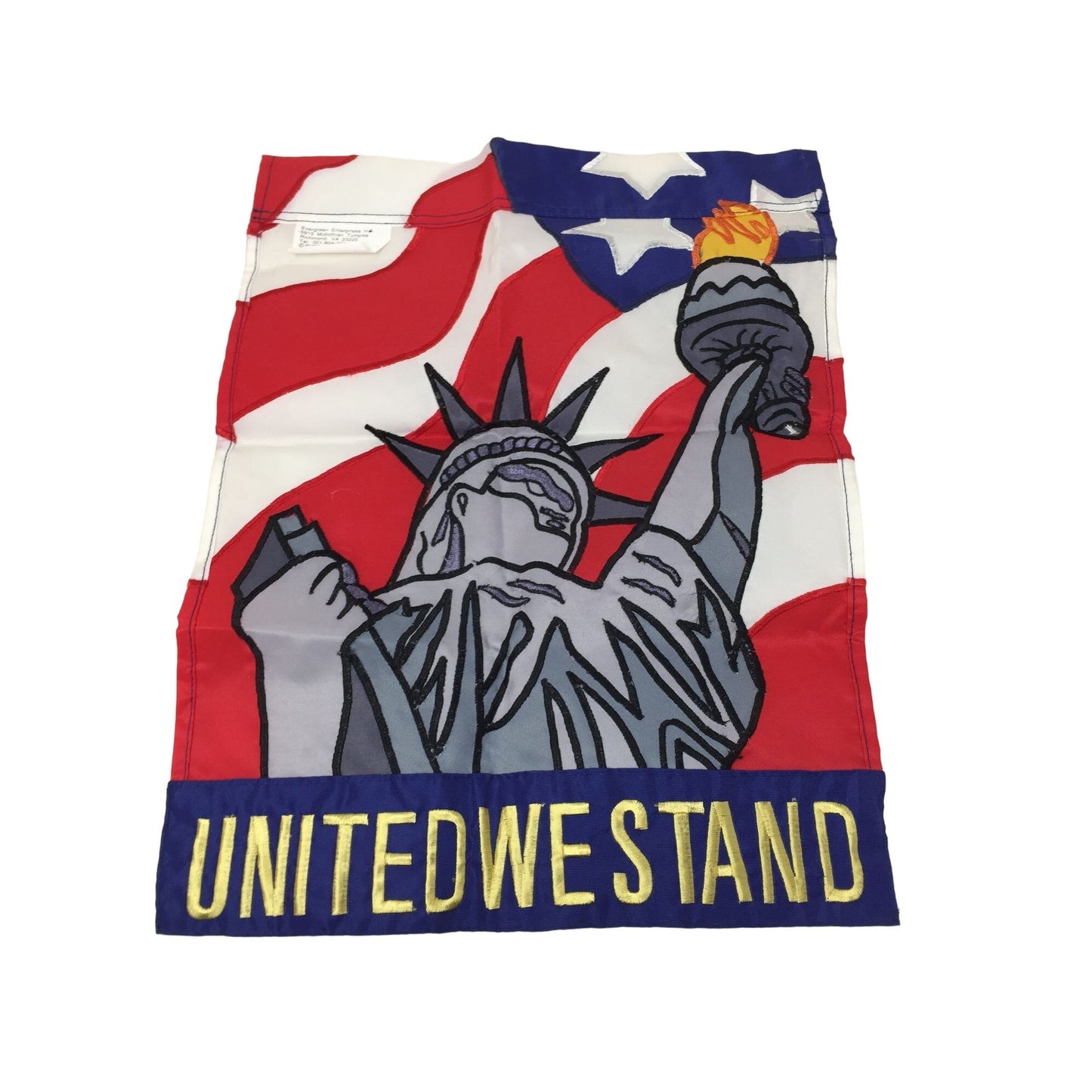 United We Stand Patriotic Statue of Liberty Flag (approx. 8" x 12")