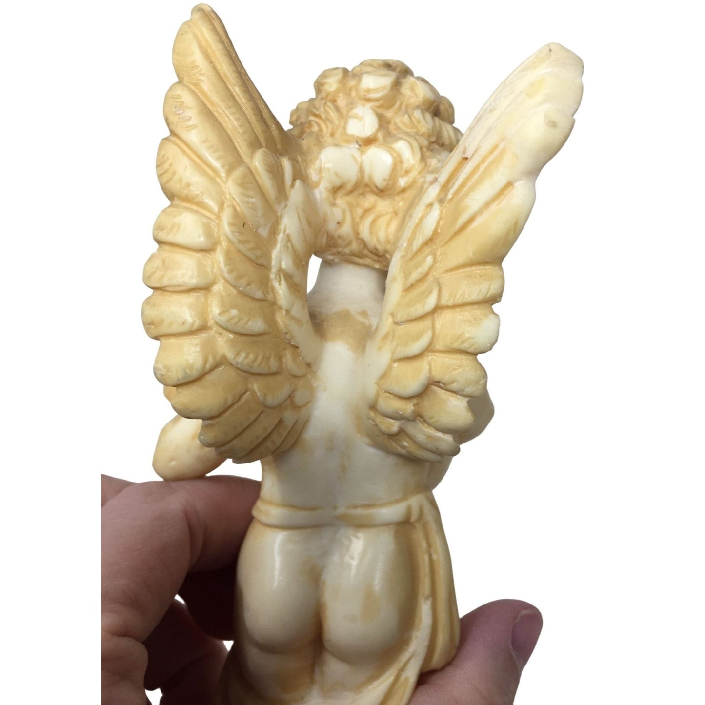 Vintage Angel with Lute Figurine- made in Italy