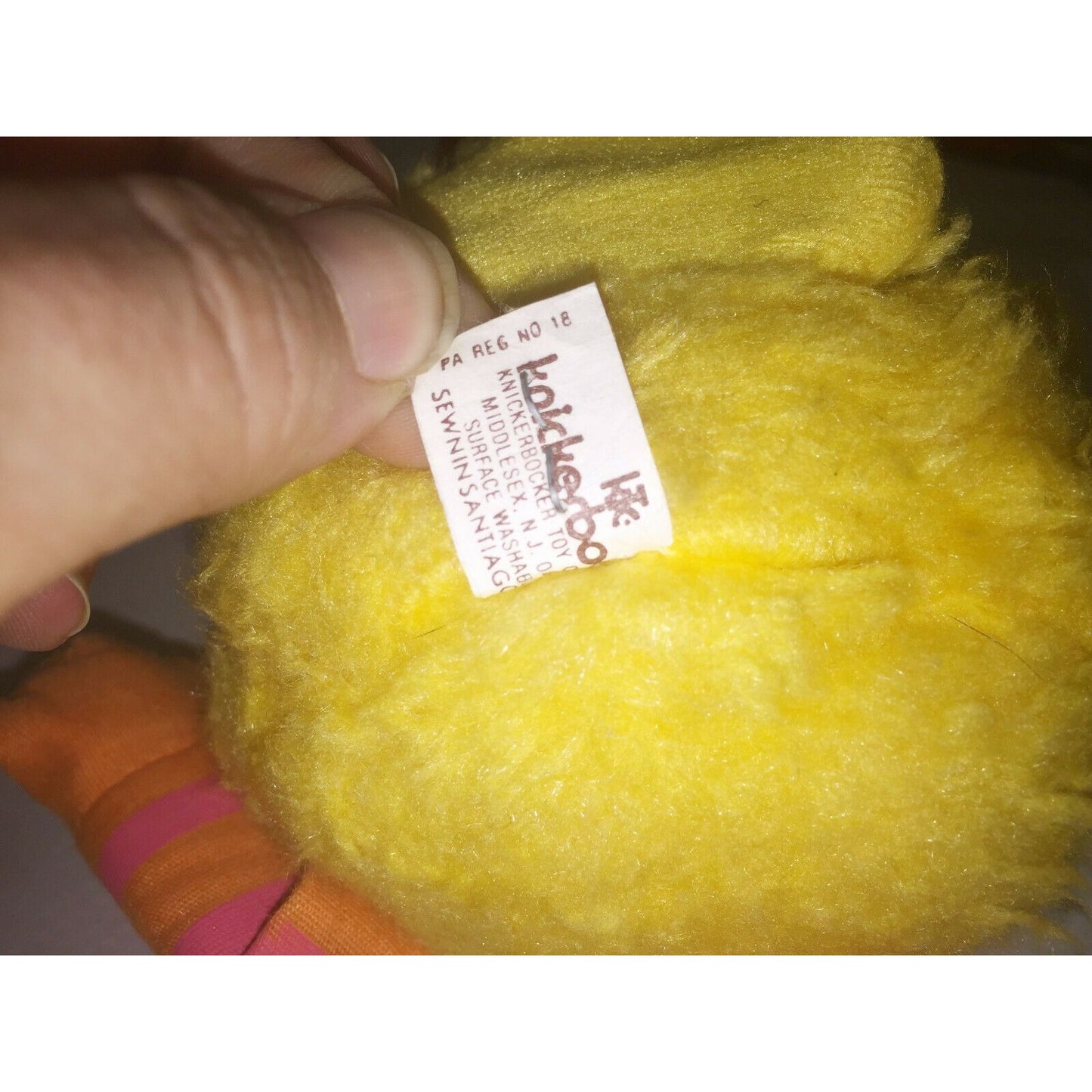 Vintage SESAME Street BIG BIRD Knickerbocker Plush Muppets 9"