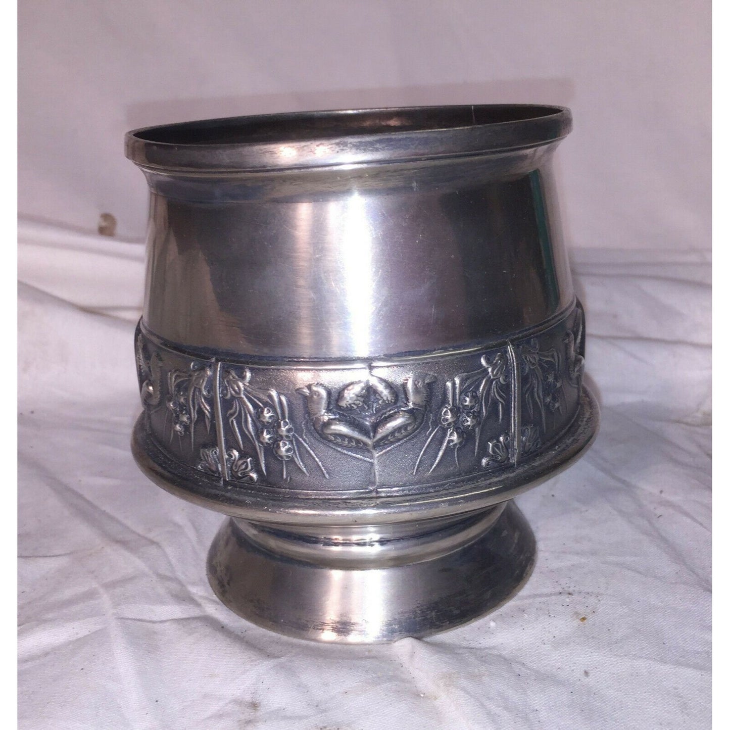 Quadruple plate WILCOX Silver Plate Pillar CANDLE HOlder #149