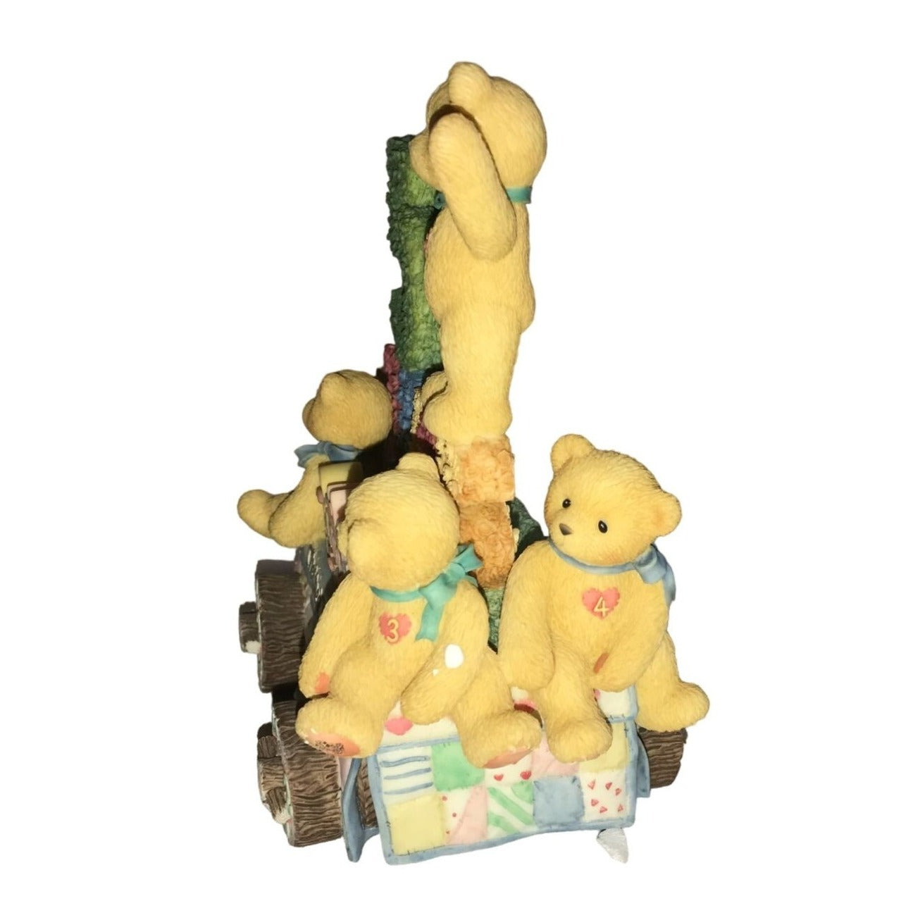 Cherished Teddies - Five Teddies on a Float - 5th Anniversary 1999 Members Only Figurines with Box