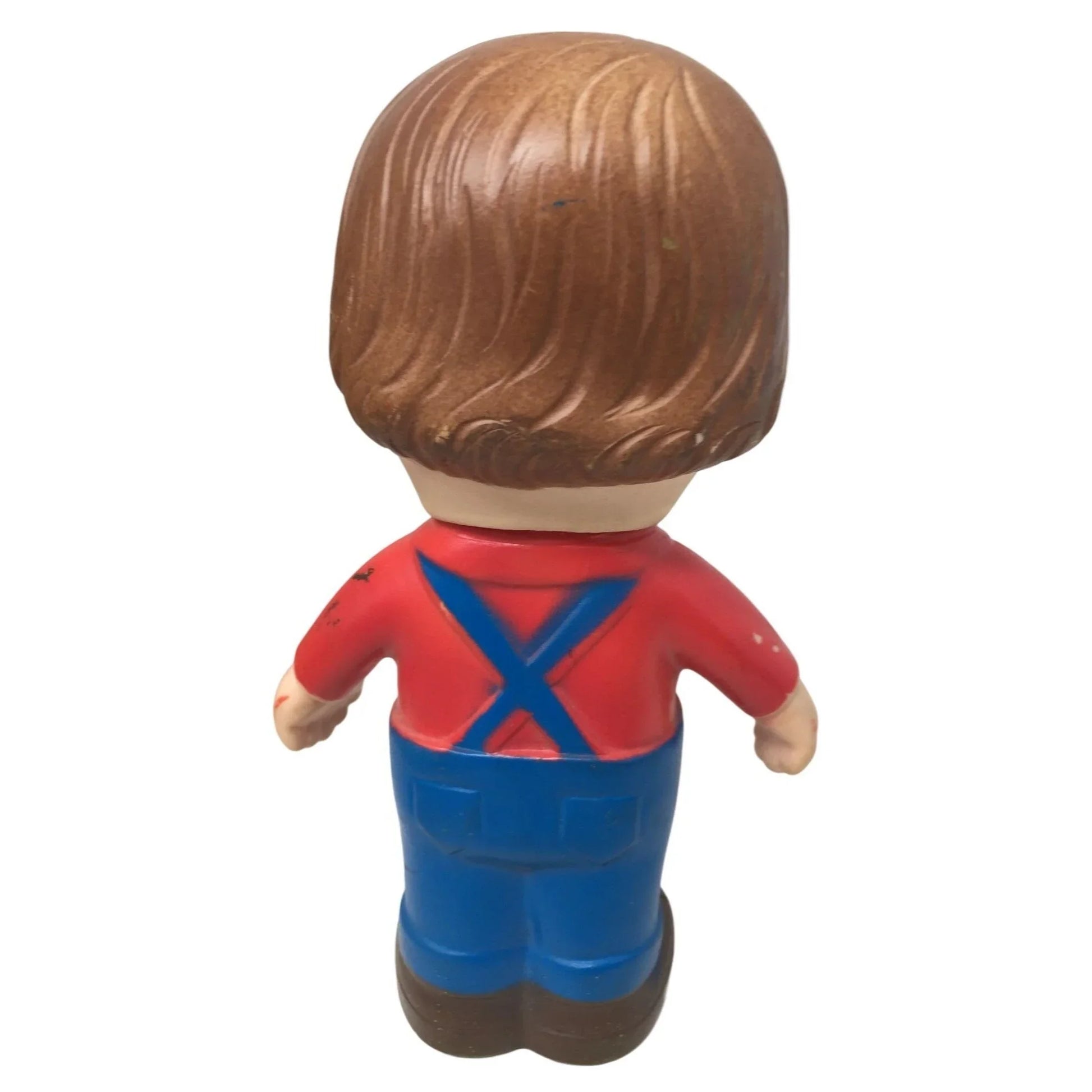 1960s Campbell's Kids Boy with Red shirt and Blue Overalls Campbells  A+ Stuff