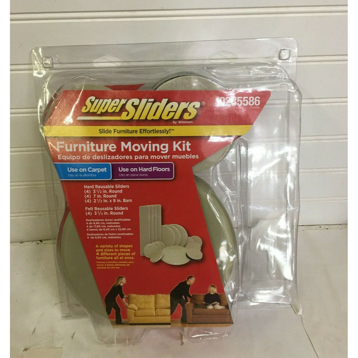 SUPER SLIDERS - XLarge SIze Hard and Soft Felt Furniture Sliders