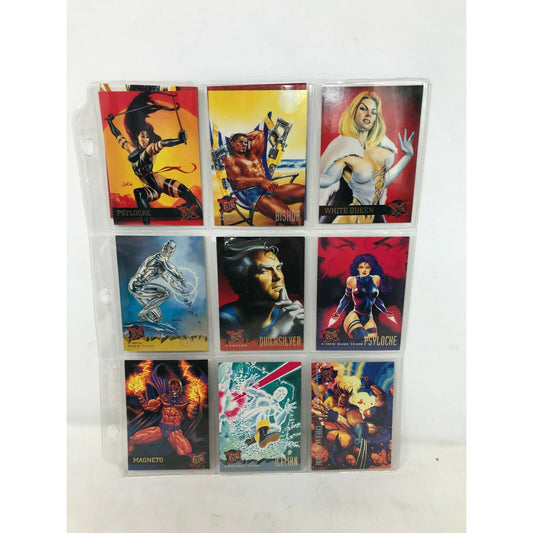 1995 Fleer ULTRA X-MEN Marvel Trading Cards - 1 Page ( 11 Cards)