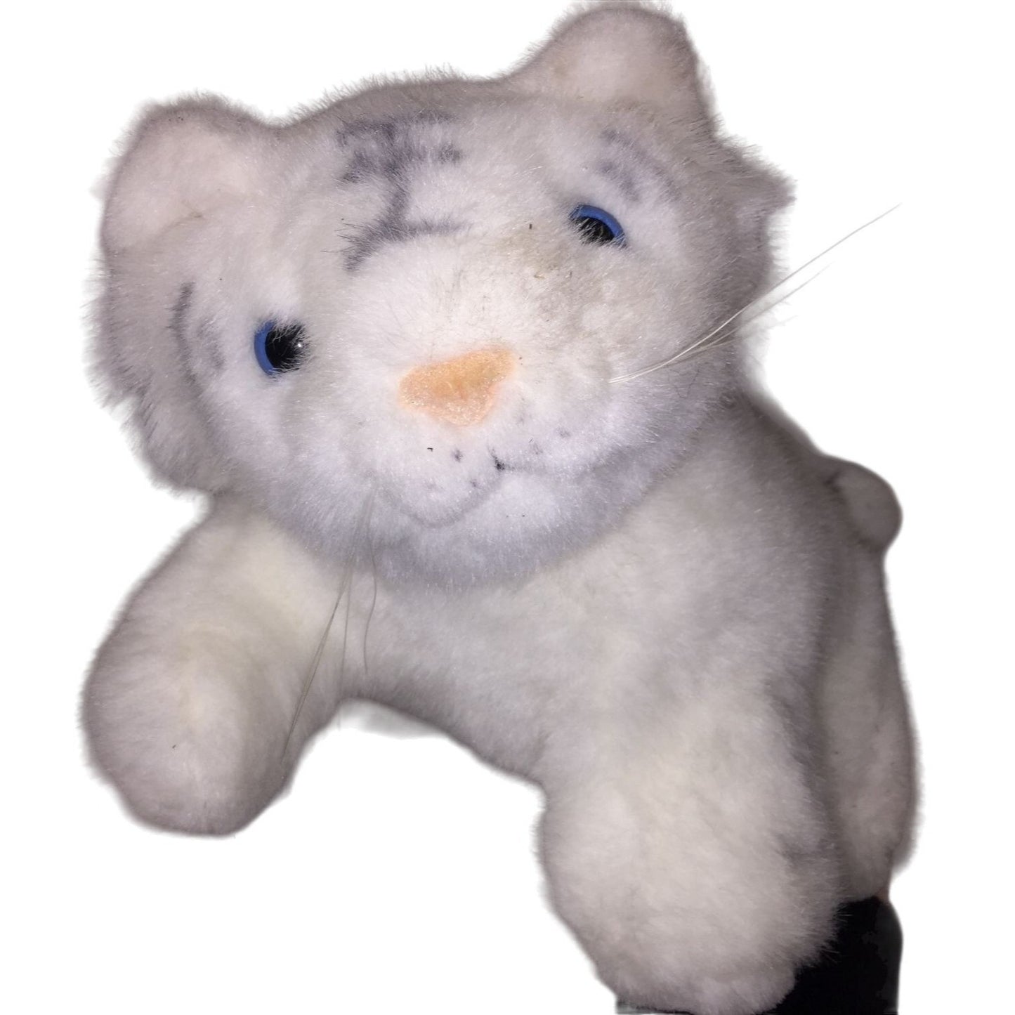 Siegfried & Roy Baby White Bengal Tiger Plush 9" long - Tiger Cub Stuffed Animal