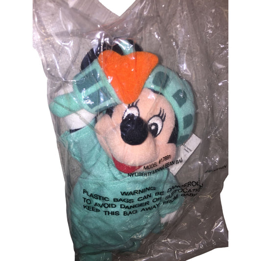 DISNEY STORE Liberty Minnie Mouse Bean Bag Plush Toy - New in sealed Bag with Tags - Disney World Souvenir