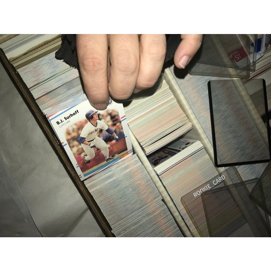 LARGE Box of BASEBALL & other TRADING CARDS - Says Fleer sorted and unsorted - not sure if that reflects contents - Operation Yellow Ribbon