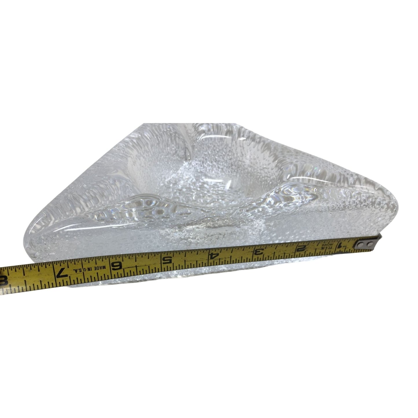 Triangle Glass Tealight Candleholder - 7.5" Longest Side