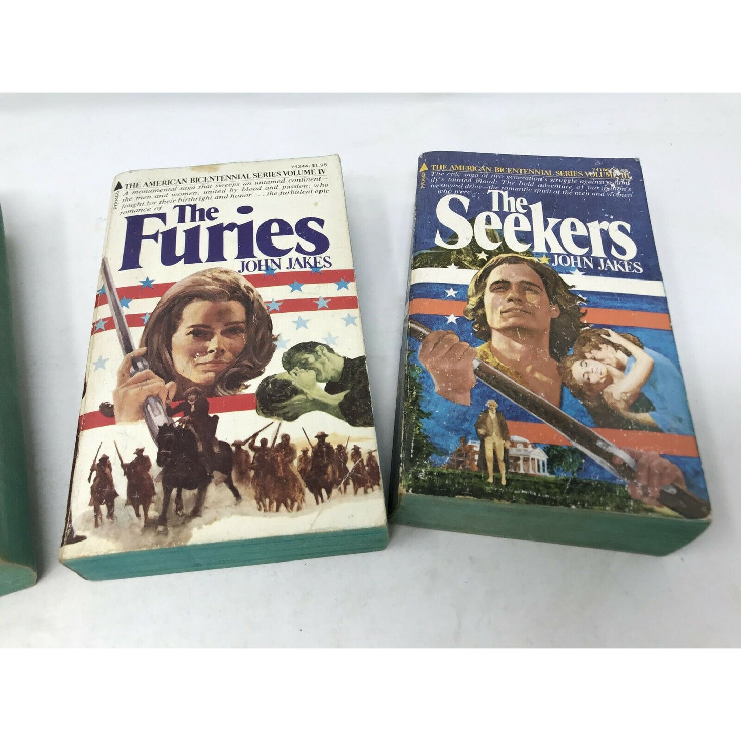 JOHN JAKES Paperback SET The TITANS The FURIES The SEEKERS 1976 Ed