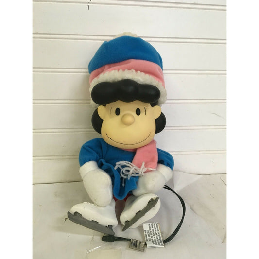 PEANUTS Christmas LUCY Plush w ICE SKATES - Blue Outfit Pink Scarf