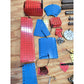 Large Lot of Vintage ERECTOR SET Parts Metal Construction Toy Parts