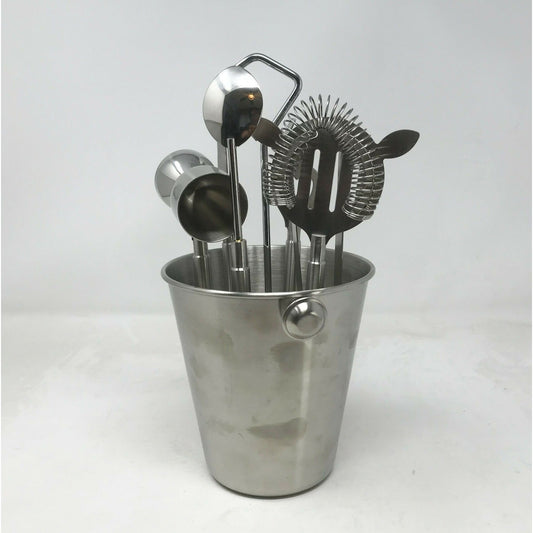 7 Pc Cocktail Shaker & Barware Set - Drink Mixer & Cocktail Set