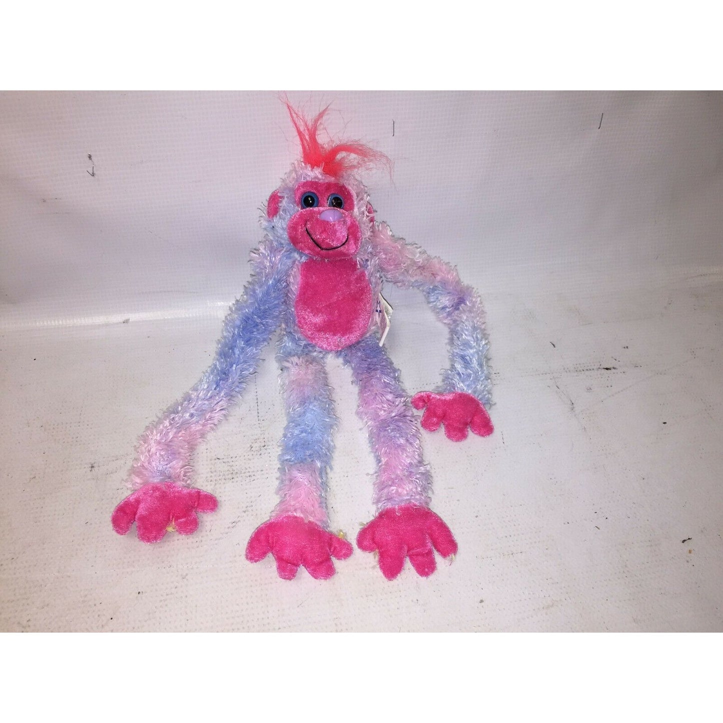 Great American Toy Co RAINBOW MONKEY 12” Plush Hugging Arms Cute!