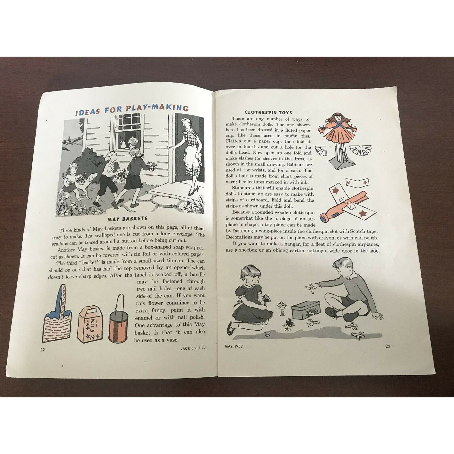 Jack and Jill Children's Magazine - May 1952 - Games, Stories, Poems for Kids