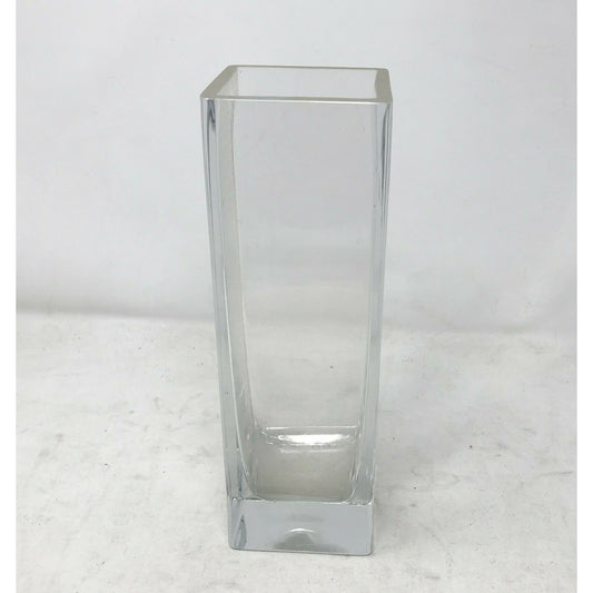 Tall Square Pillar Vase for Flowers or Candles  Pretty Table Decor