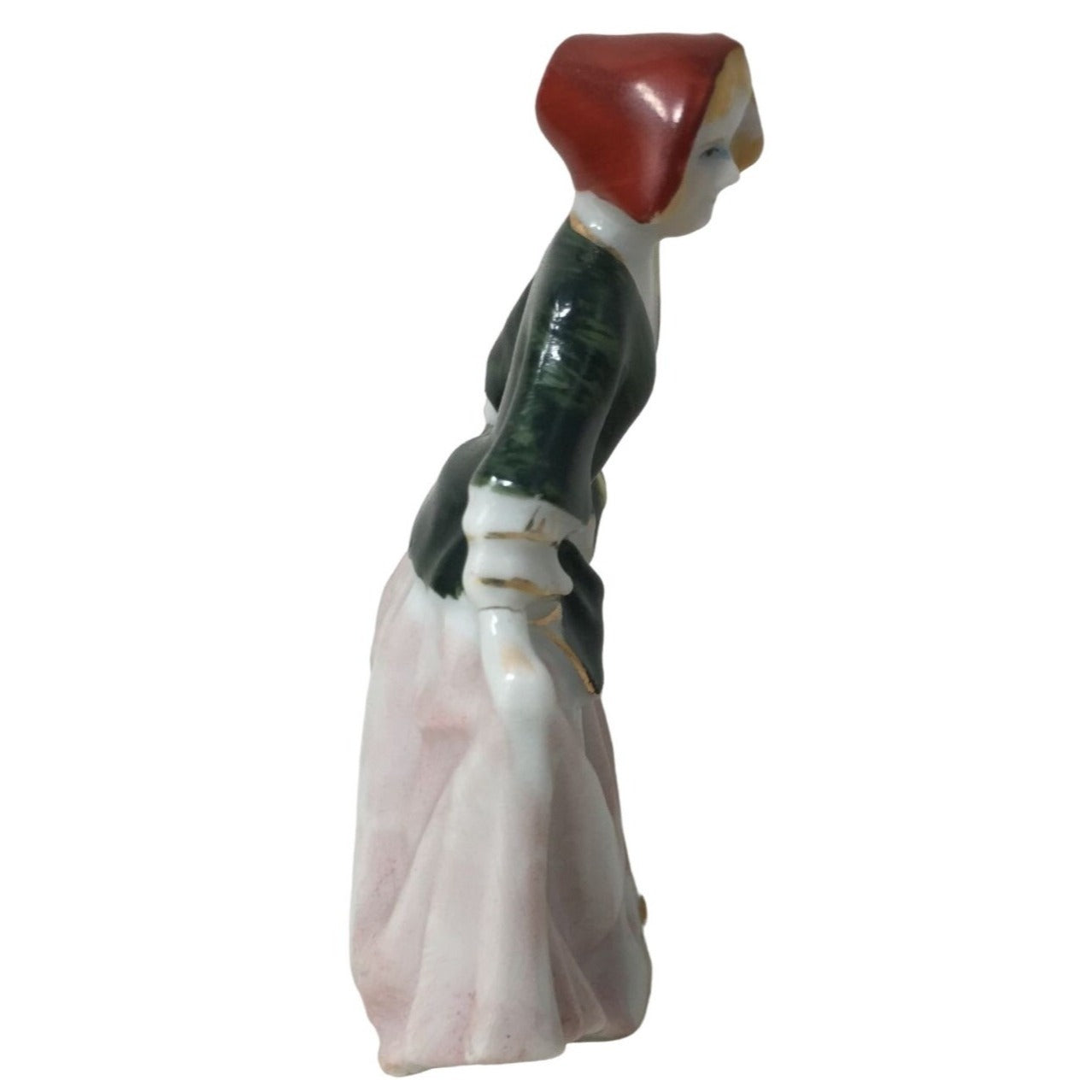 Mid Century Colonial Woman Curtsy-ing Made in Occupied Japan 4.5" TALL