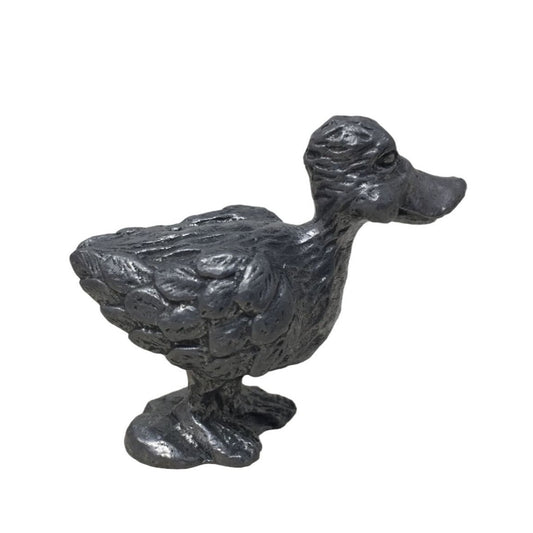 Pewter Duck Figurine - Serious or Crandy Looking Expression