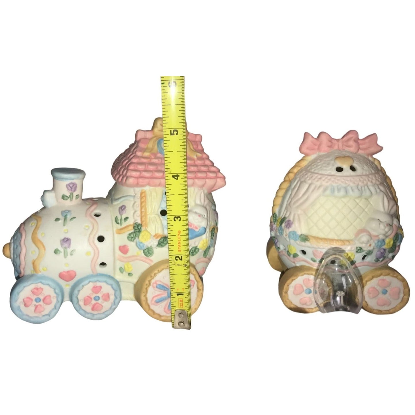 Easter Train that Lights Up - Easter Egg Train cars - Pastel Motif