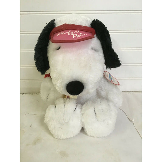 PERFECT PAIR Snoopy Plush w/ Visor & Arm Band w/tag Hallmark