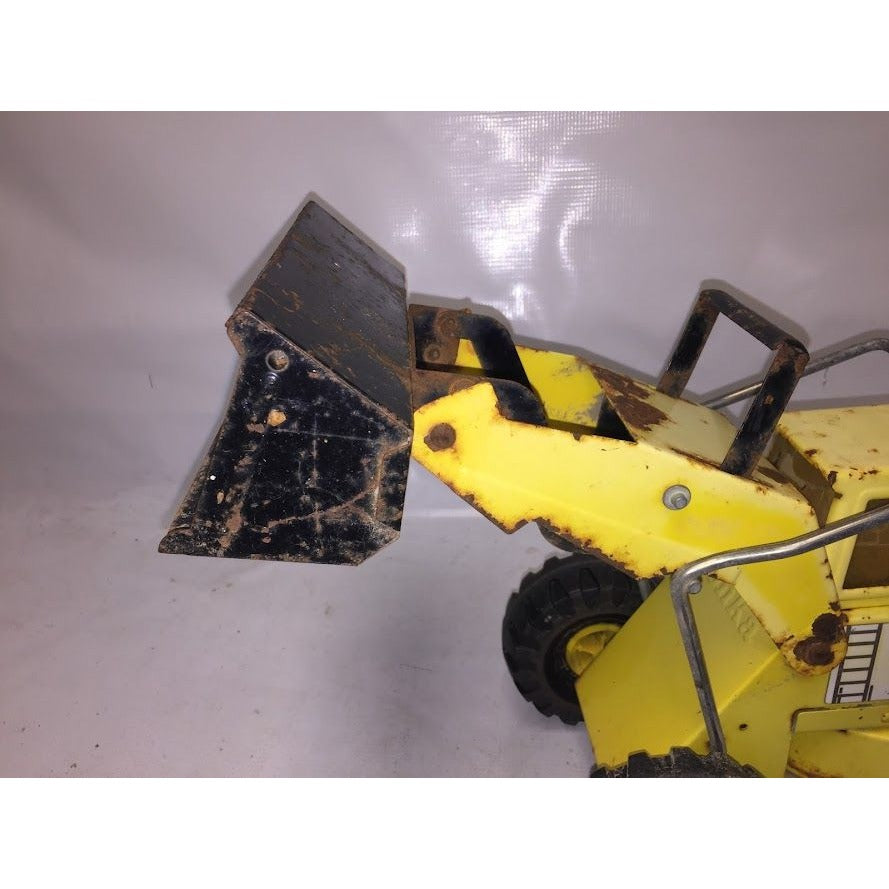 Vintage Tonka Turbo Diesel Loader - some rust and cracked windshield ( see photos) - Diecast Tractor Equipment Toy Collectible