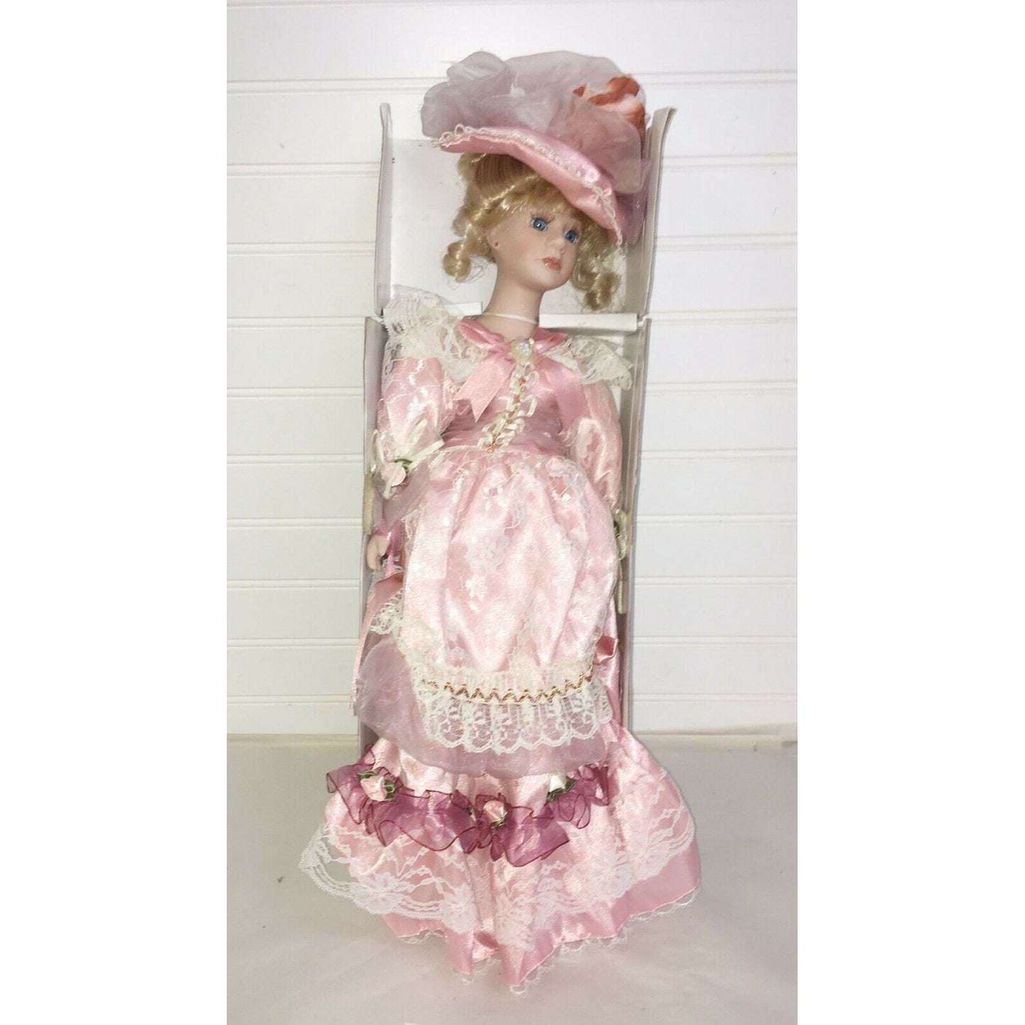 The CRIMSON COLLECTION Porcelain Doll BRENDA #8067 in Box