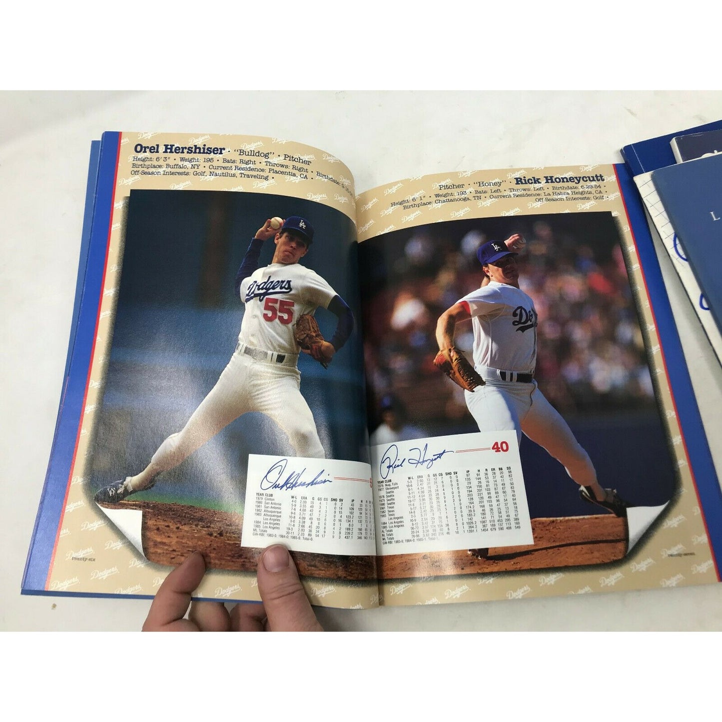 Los Angeles DODGERS Set 85-6 Yearbooks Spring Training Scorecard