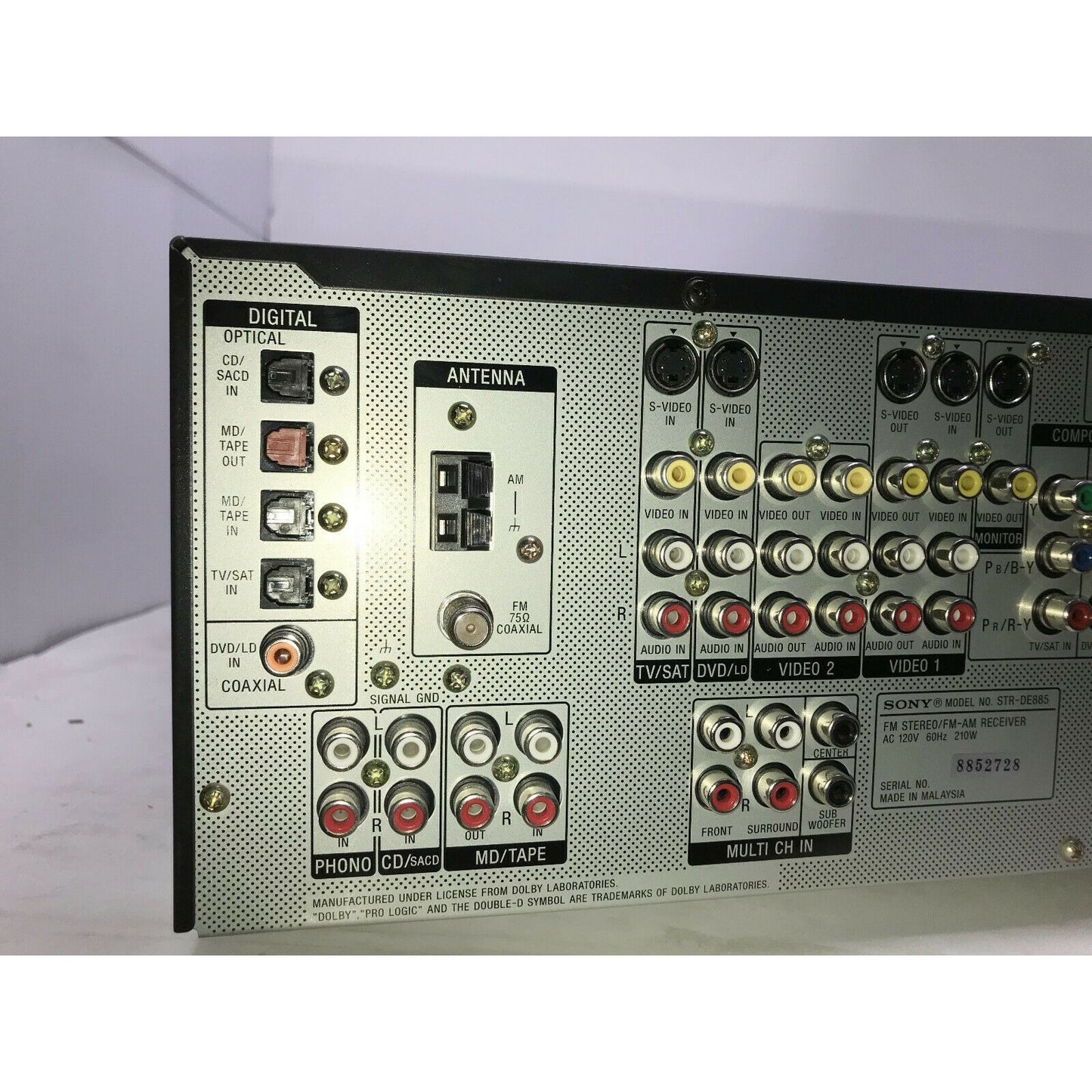 SONY Digital Cinema Sound CINEMA STUDIO EX STR-DE885 64bit DSPx2