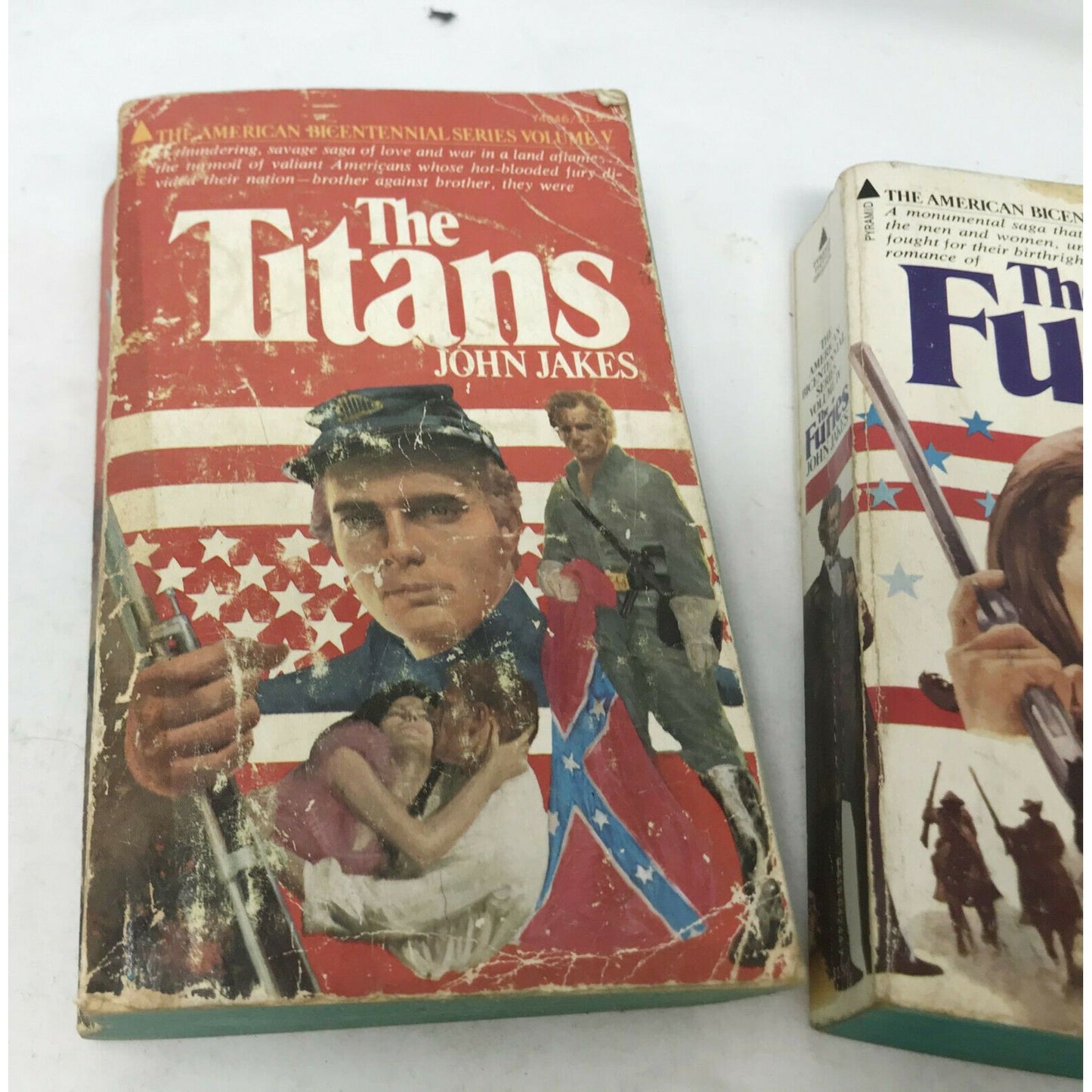 JOHN JAKES Paperback SET The TITANS The FURIES The SEEKERS 1976 Ed