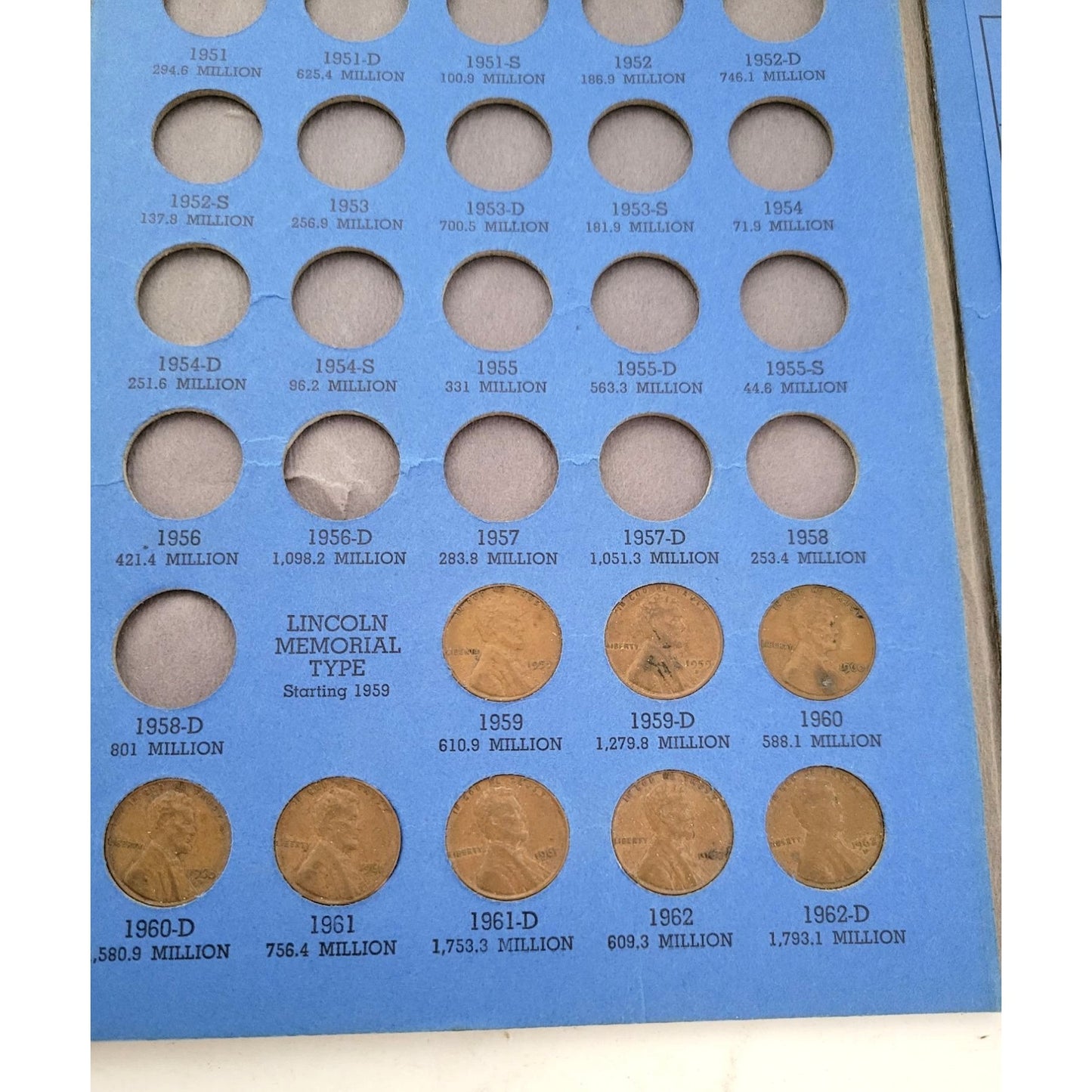 Coin Books - One a Year Cent Collection 1909 to Date & Lincoln Cent Collection Starting 1941