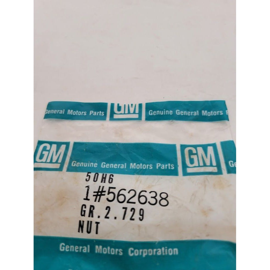 Genuine GM Part - No 562638 - NUT - new in open package - vintage discontinued vintage General Motors replacement auto Parts