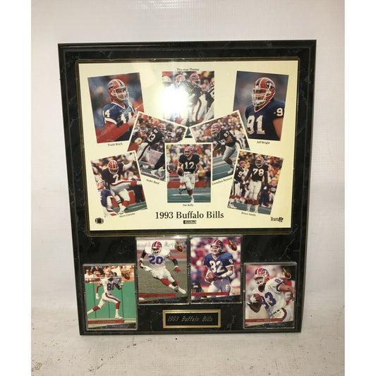 Football1993 BUFFALO BILLS Wall Plaque with Photo and Cards NFL