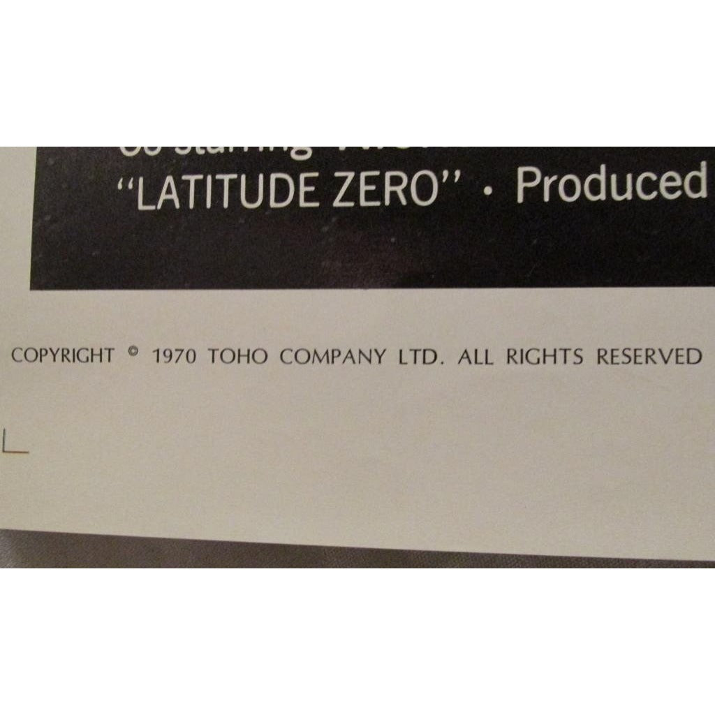 Latitude Zero Vintage 1970s Original Movie Poster -  Cinema History Collectible