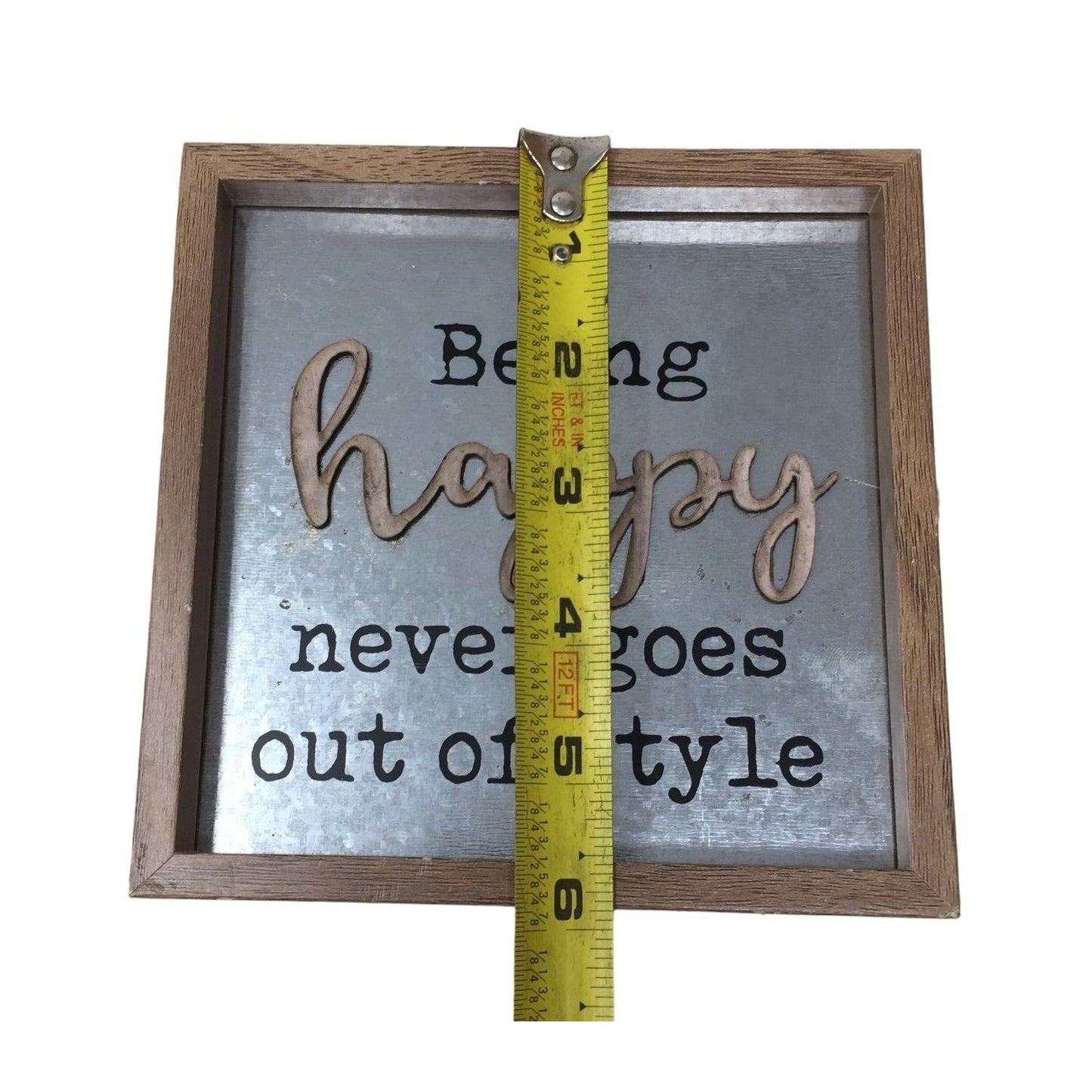 Being Happy Never Goes Out of Style 6x6" Desk / Dorm / Room Decor