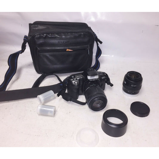 MINOLTA Maxxum 300si with LENS, BAG & More 35mm CAMERA Vintage