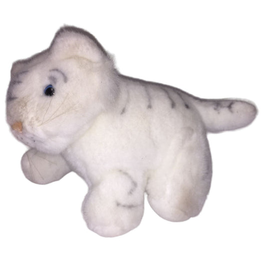 Siegfried & Roy Baby White Bengal Tiger Plush 9" long - Tiger Cub Stuffed Animal