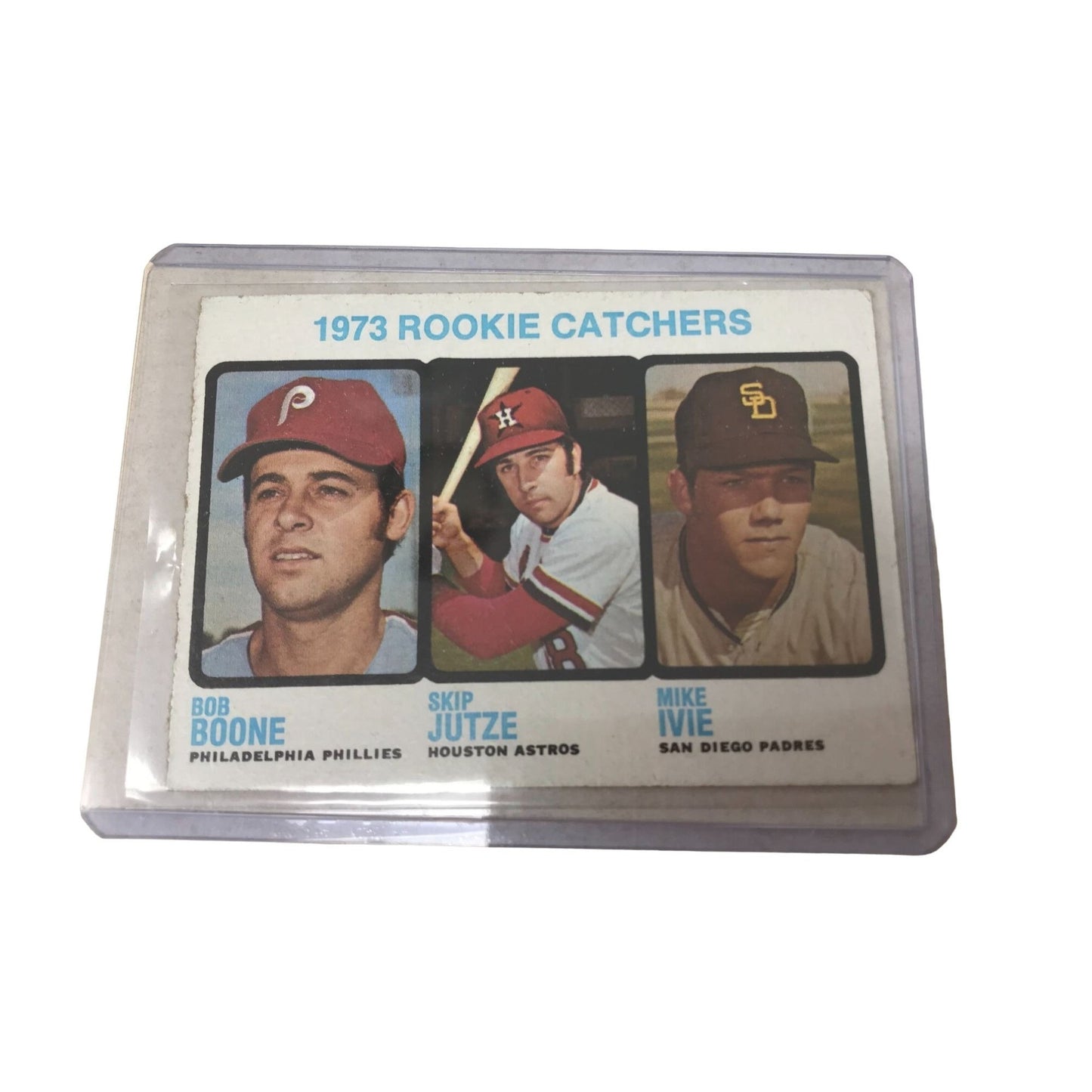 1973 ROOKIE Catchers Card Bob Boone Skip Jutze, Mike Ivie Card No. 613