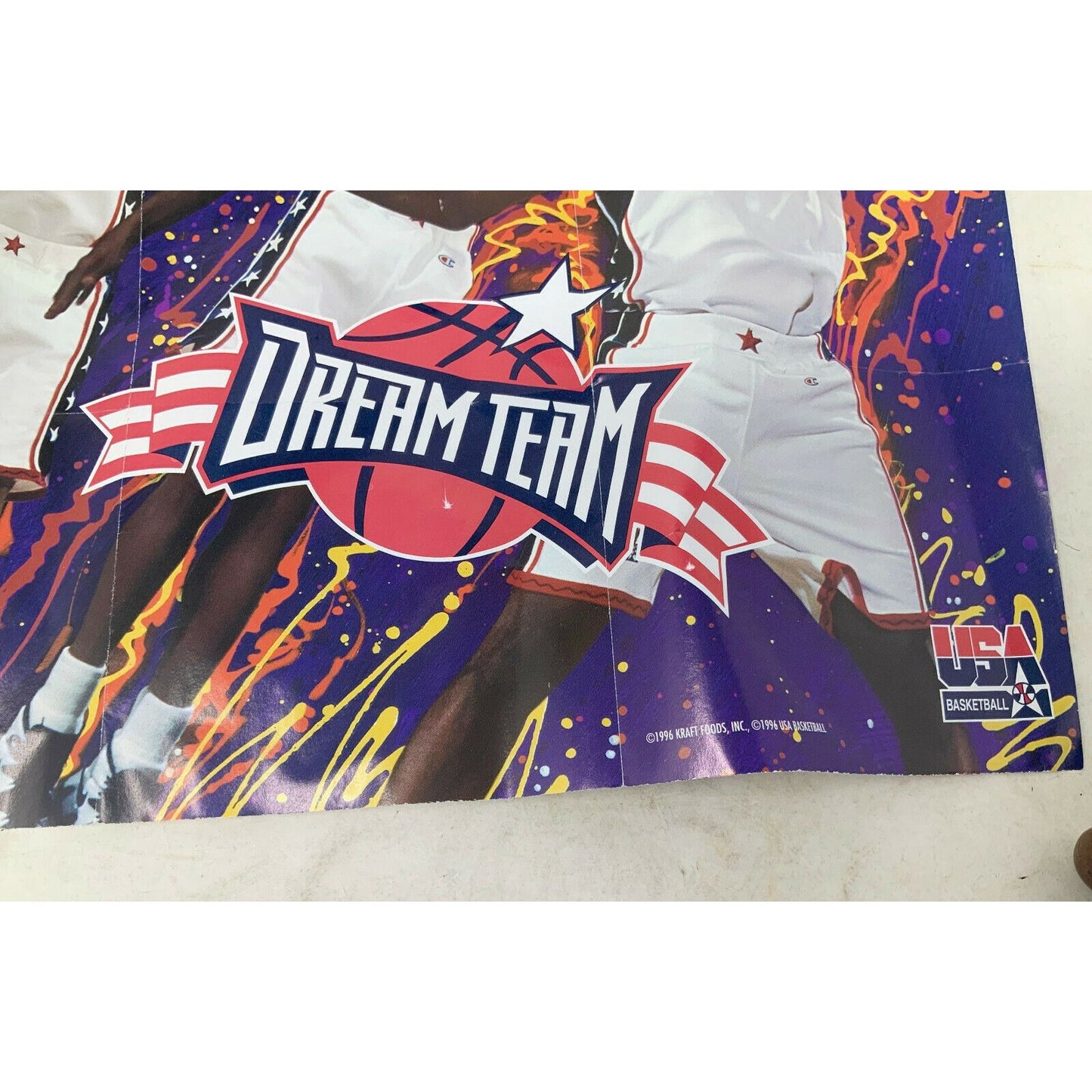 Shaquille O'Neal Set '92 Card on Plaque, Figure, Dream Team Poster