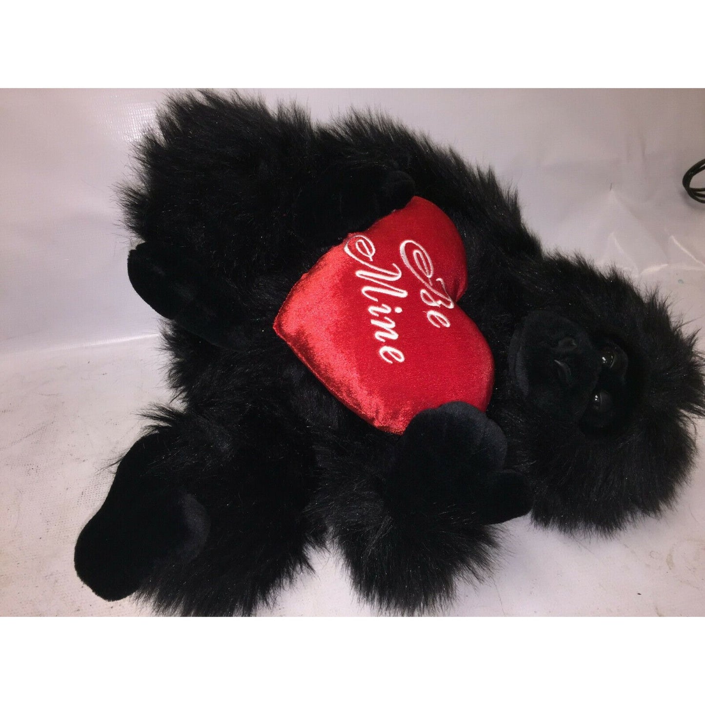 VALENTINES Black Gorilla BE MINE Heart Love 16" Plush - Love Gift