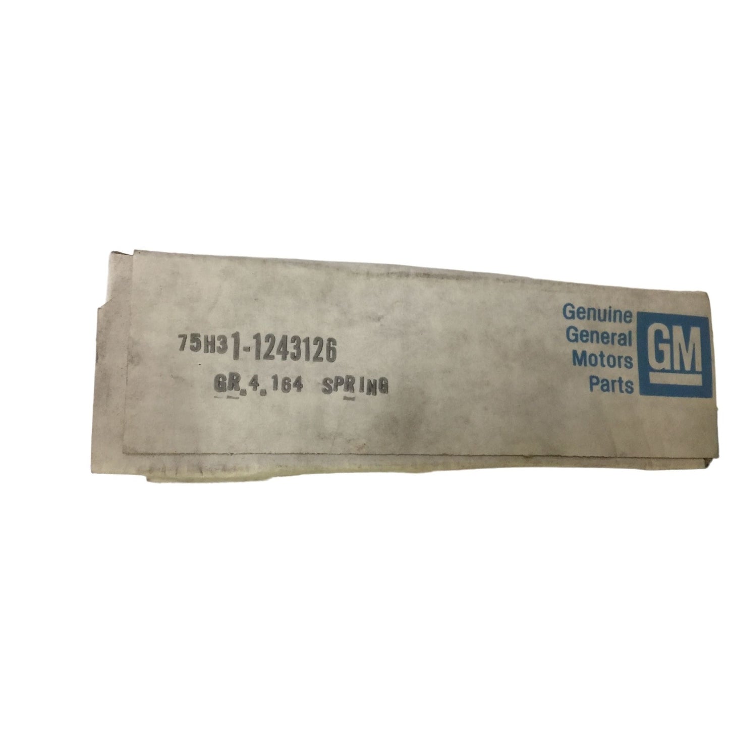 Genuine GM Part SPRING (w/seat, inter clu pstn rtn) GM Part No. 1243126 OEM General Motors NOS