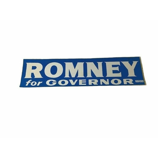 Set of 3 Vintage Political Bumper Stickers - Romney for Governor - Goldwater 64 - Don't Blame me I voted 4 Ford! - Politics - election