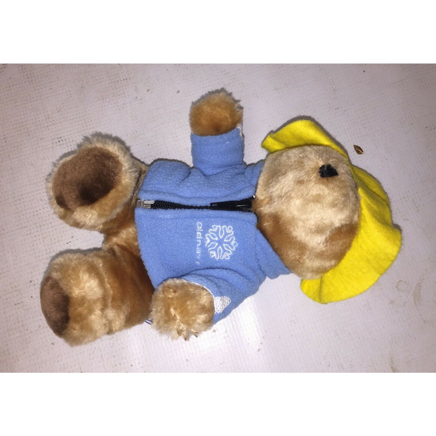 PADDINGTON BEAR Eden Toys Inc Wearing Yellow Hat w Old Navy Fleece