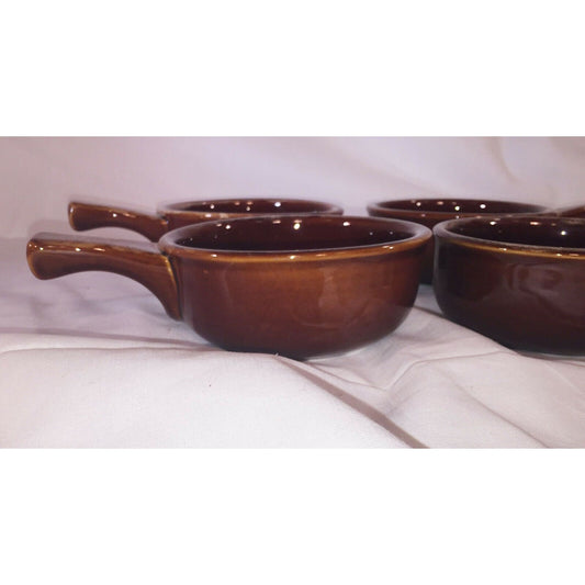 World ULTIMA Set (4) HANDLED BOWLS Pot Pie or Soup Bowl Stoneware