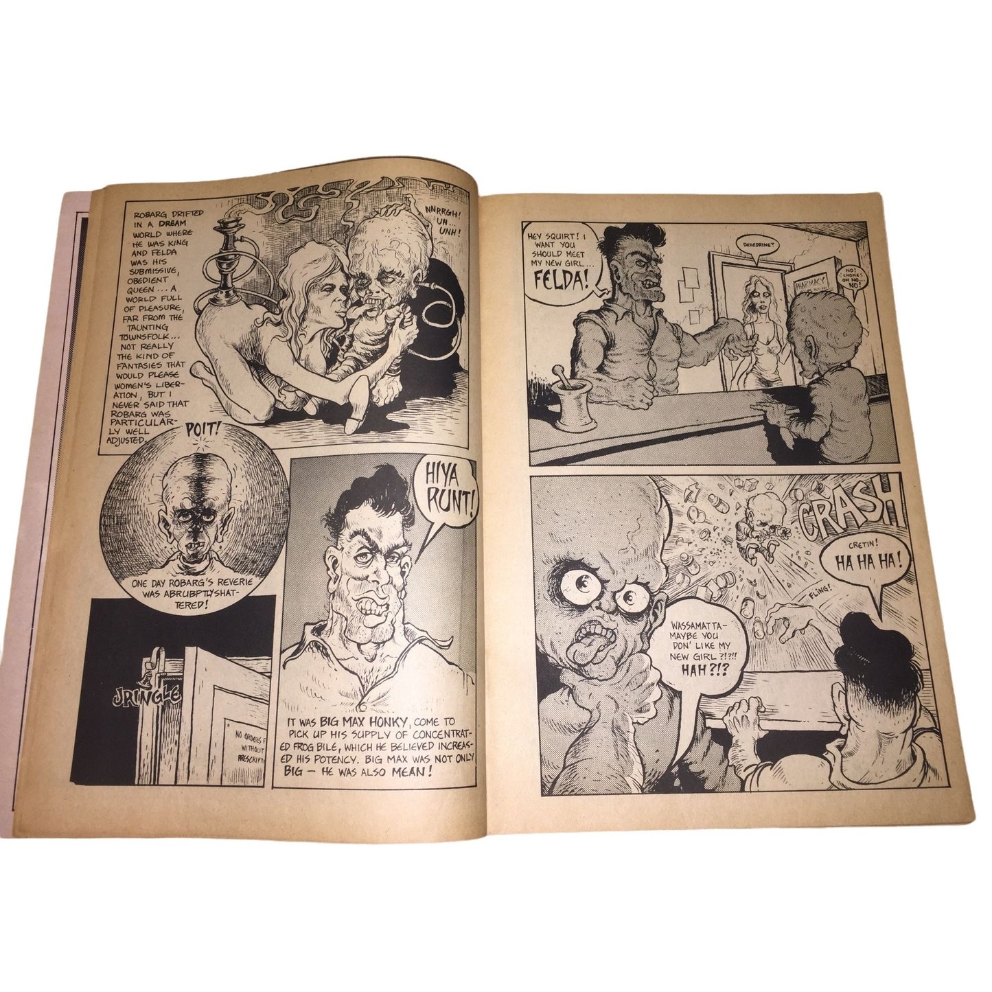 SKULL Comics - Tales Contrived to fip you out of your skull. 100% Horrid! Vol 1 No 2 Gilbert Shelton 1970