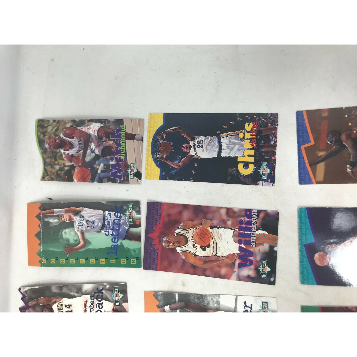 1995-96 NBA JAM Session Cards (21 cards) Blaylock Drexler Mashbur